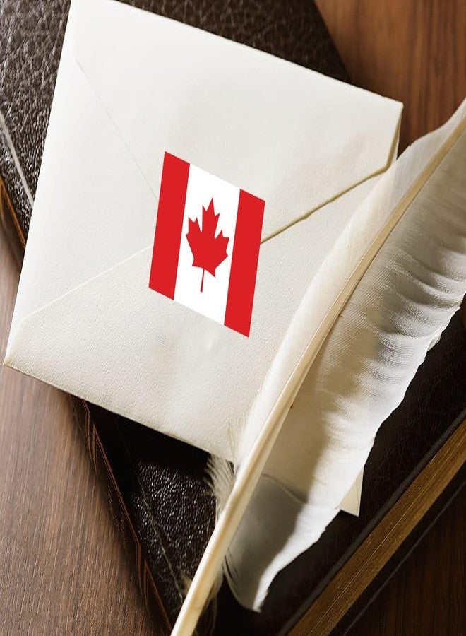 CupaPlay 500 Pieces Canada Labels Roll Stickers - Maple Syrup Canadian Flag Birthday Party Supplies Decorations Favors Jar Containers Letter DIY Sticker Happy Canada's Day Labels Decals - Image 4
